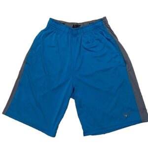 Blue and Grey Nike Dri-Fit 10-Inch Inseam Shorts